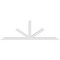 Ekena Millwork Saratoga Architectural Grade PVC Gable Bracket, 96"W x 32"H x 4"D x 4"F, 8/12 Pitch GBP096X32X0404SAR00 - alternate 5